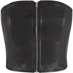 Tanktops - Zwart - Polyester - Buikvrij Ontwerp