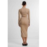 Urban Classics - Rib - Dames Jurk - Hoge Kraag