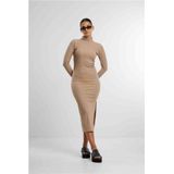 Urban Classics - Rib - Dames Jurk - Hoge Kraag