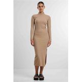 Urban Classics - Rib - Dames Jurk - Hoge Kraag