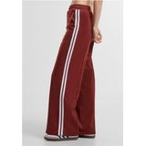 Urban Classics Damesbroek, spin-tuck track pants, casual joggingbroek voor vrouwen, brede pijpen, maten XS-5XL, Darkorst, XS