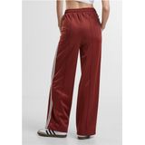 Urban Classics Damesbroek, spin-tuck track pants, casual joggingbroek voor vrouwen, brede pijpen, maten XS-5XL, Darkorst, XS