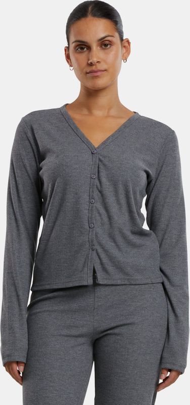 Urban Classics - Rib Cardigan - Grijs