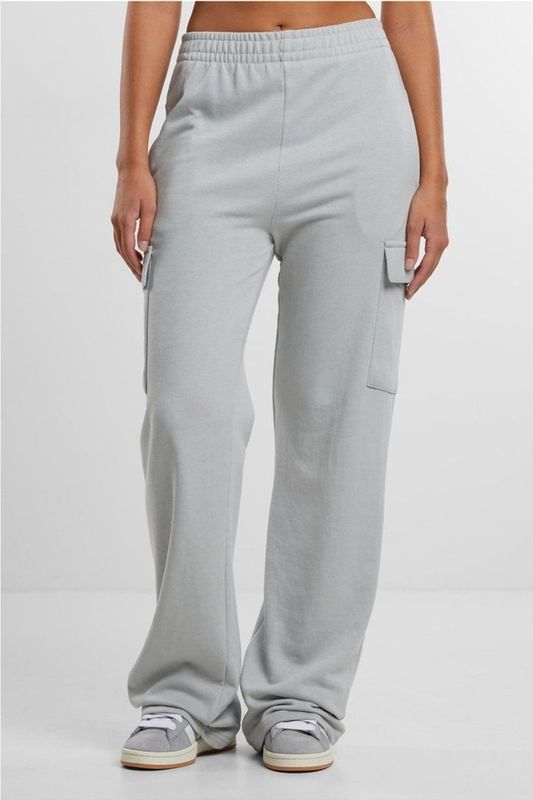 Urban Classics Dames Tb6857-Dames Baggy Terry Sweat Casual Broek, Licht Asfalt, XS, Licht asfalt, XS