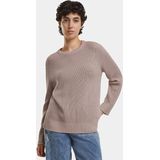 Gebreide Trui - Geribbelde Look - 50% Acryl 50% Katoen - Casual Elegant