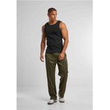 Urban Classics Broek  olijfgroen / wit