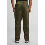 Urban Classics Broek  olijfgroen / wit