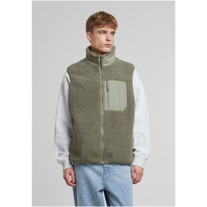 Urban Classics - Tb6723 - Vest - Lichtgroen - Zacht Sherpa-Materiaal