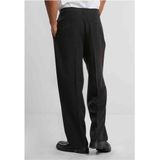 Urban Classics - Double Pleated Dressed Broek rechte pijpen Zwart
