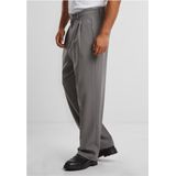 Urban Classics - Herenbroek - Cloudgrey - Double Pleated Dressed Pants - Losse Pasvorm