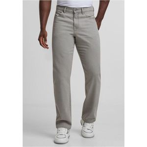 Urban Classics Straight Fit Denim Jeans donkergrijs - Katoen - Basics