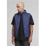 Urban Classics - Super Light Bubble Vest - Donkerblauw - Gewatteerd Vest - Slim Fit