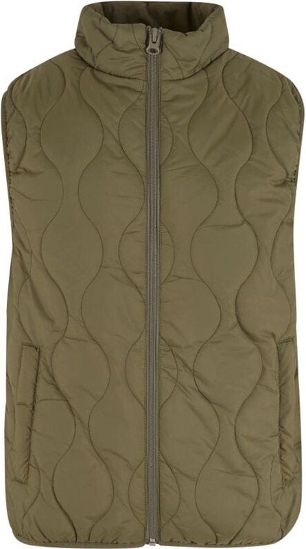 Urban Classics Bodywarmer Olijf - Super Light Bubble Vest van 100% Polyester