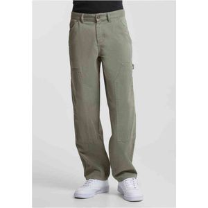 Urban Classics - Twill Double Knee Broek rechte pijpen Groen