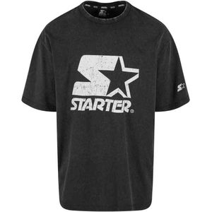 Starter Black Label - Logo Oversize Acid Heren T-shirt - Zwart