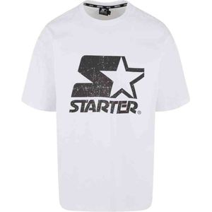 Starter Black Label - Logo Oversize Acid Heren T-shirt - Wit