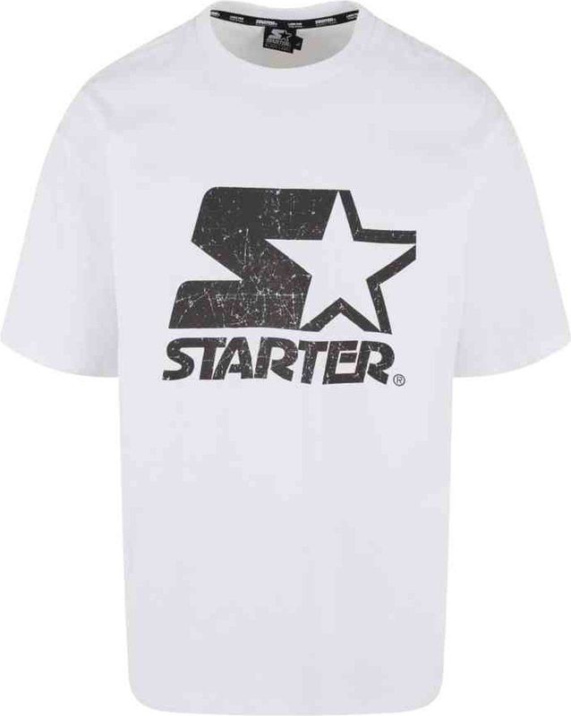Starter Black Label - Logo Oversize Acid Heren T-shirt - Wit