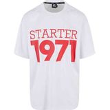Starter Black Label - Train Day Mesh Jersey Heren T-shirt - Wit