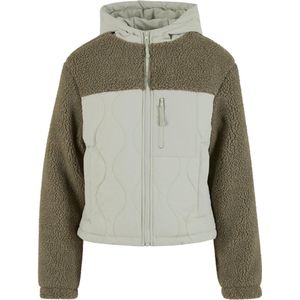 Urban Classics - Tb7071 - Damesjas - Palm Groen - 100% Polyester - Losse Pasvorm