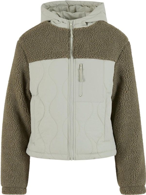 Urban Classics - Tb7071 - Damesjas - Palm Groen - 100% Polyester - Losse Pasvorm