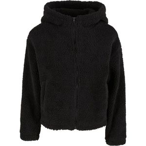 Urban Classics - Damesjas - Zwart - Sherpa - Comfortabele Pasvorm