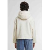 Urban Classics Short hooded Sherpa Jacket Gebroken wit