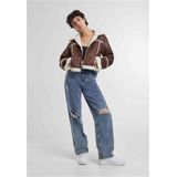 Urban Classics - Shearling Jacket   Bruin/Beige