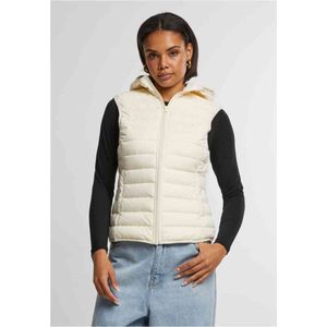 Urban Classics - Damesvest - Buffervest - Witzand - Lichtgewicht Polyester, Capuchon, Regular Fit
