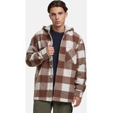 Urban Classics - Big Check Jacket - Tussenjas - Whitesand/Lightrust - Lichte Jas