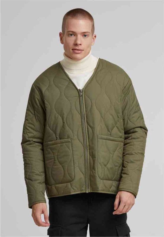 Urban Classics - Gewatteerde Jas - Olijfgroen - Heren - Losse Pasvorm