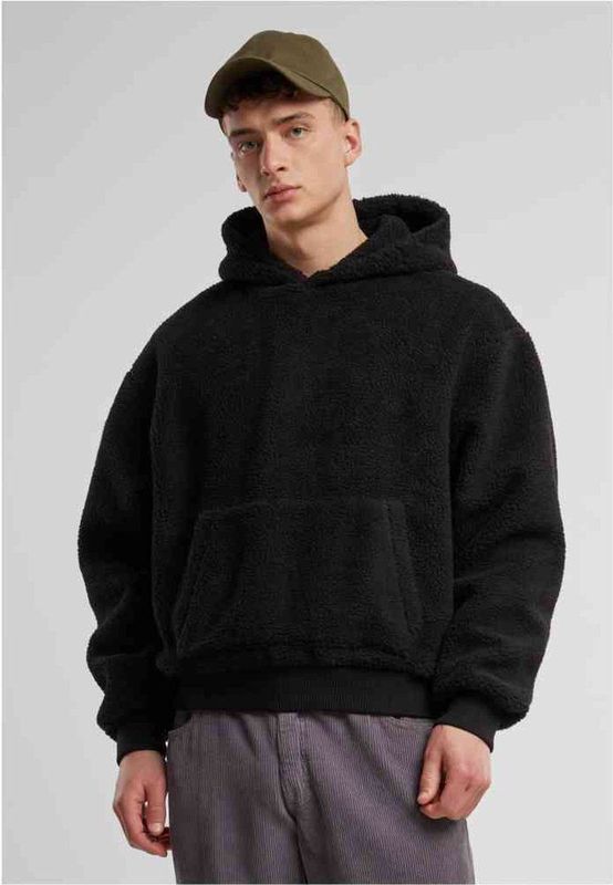 Urban Classics - Oversized Teddy Hoodie/trui - Zwart