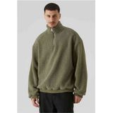 Urban Classics - Oversized Teddybroek - Palegreen - Sherpa-Stof