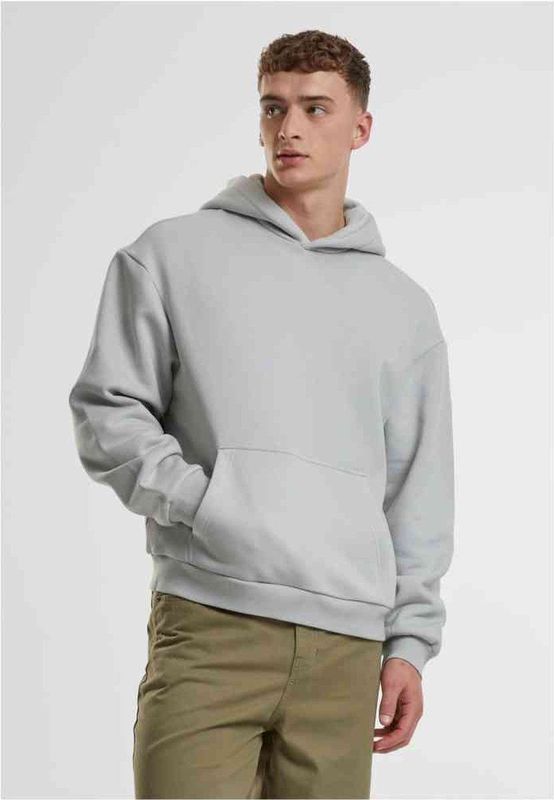 Urban Classics - Fluffy Hoodie/trui - S - Grijs