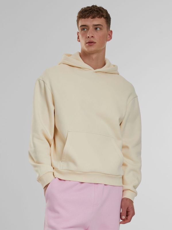 Urban Classics - Short Oversized Sweat Crop Hoodie - Creme