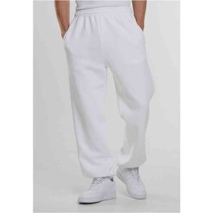 Urban Classics - Fluffy Heren joggingbroek - Wit