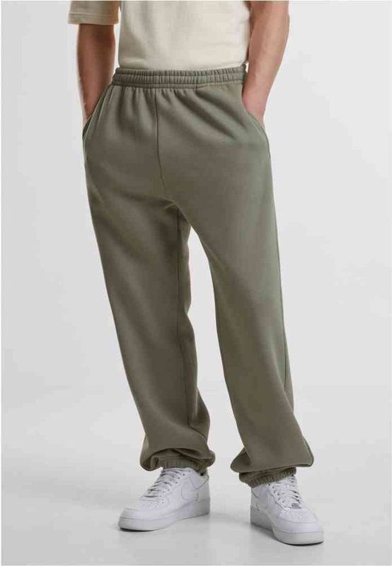 Urban Classics - Fluffy Sweatpants - Sportbroek - Paleolive - Losse Pasvorm