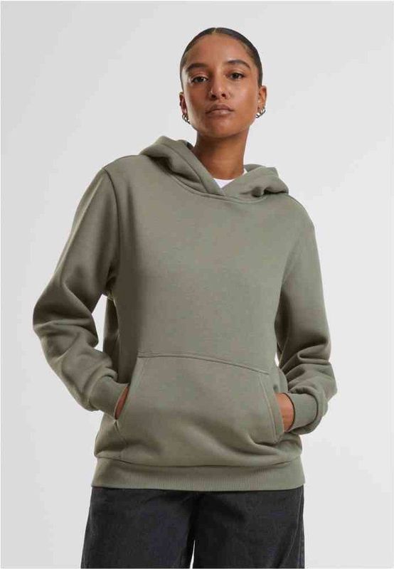Urban Classics - Fluffy Hoodie/trui - Olijfgroen