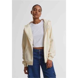 Urban Classics - Fluffy Vest met Capuchon - Creme