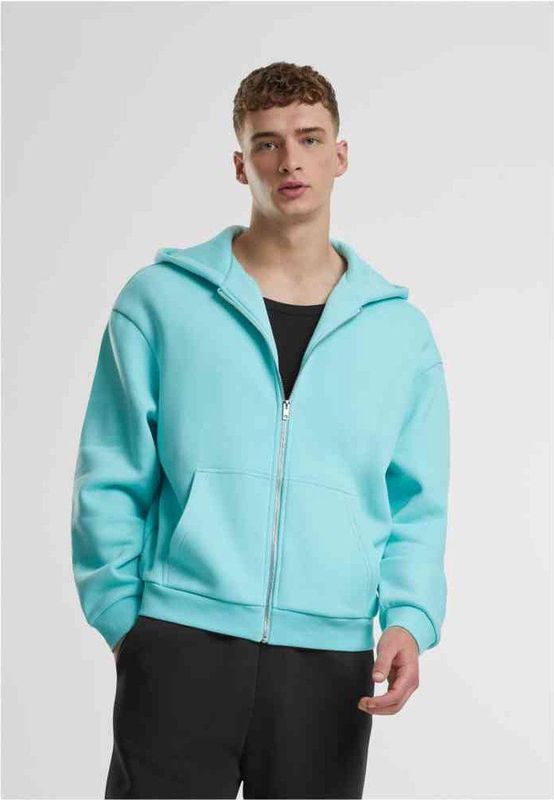 Urban Classics - Fluffy Full Zip Sweatshirt - Heren - Met Capuchon