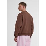 Urban Classics - Fluffy Crewneck - Herensweater - Chocolatebrown - Oversized Fit