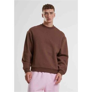 Urban Classics - Fluffy Crewneck - Herensweater - Chocolatebrown - Oversized Fit