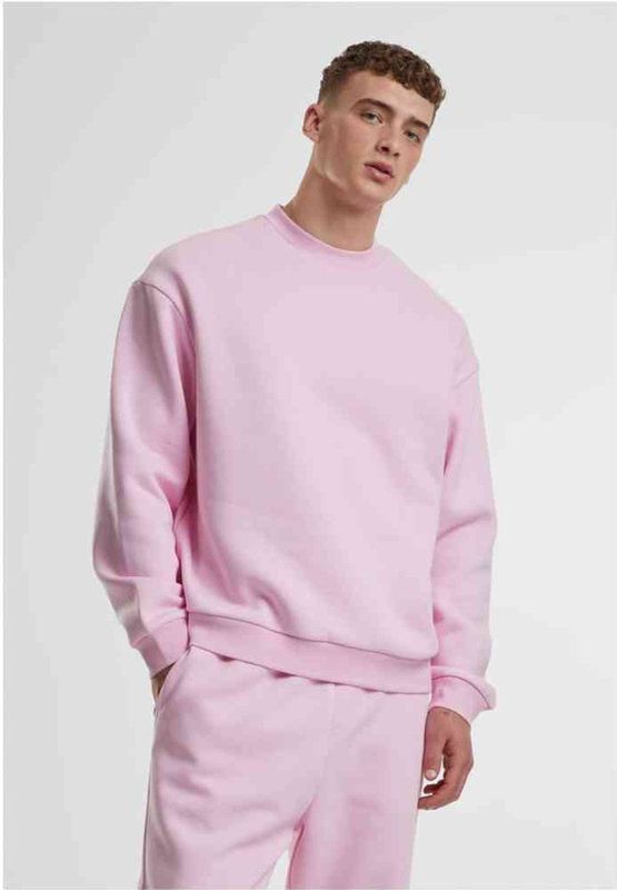 Urban Classics - Fluffy Crewneck - Herensweater - Softpink - Oversized Fit