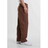 Broek - Effen - Sweatstof - Licht Gevoerd - Elastische Taille/Zoom - Loosefit