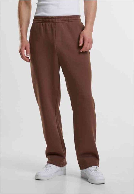 Broek - Effen - Sweatstof - Licht Gevoerd - Elastische Taille/Zoom - Loosefit