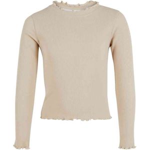 Urban Classics - Short Rib Kinder Longsleeve shirt - Kids 110 116 - Beige