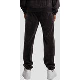 Urban Classics - Tb7302 - Fluwelen Trackpants - Zwart - Vrijetijdsbroek