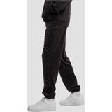 Urban Classics - Tb7302 - Fluwelen Trackpants - Zwart - Vrijetijdsbroek