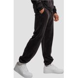 Urban Classics - Tb7302 - Fluwelen Trackpants - Zwart - Vrijetijdsbroek
