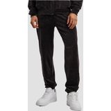 Urban Classics - Tb7302 - Fluwelen Trackpants - Zwart - Vrijetijdsbroek