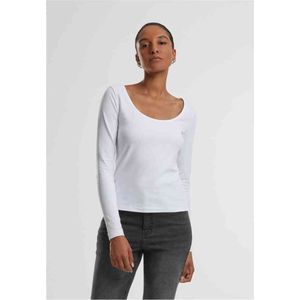 Urban Classics - Dames-T-shirt - Lange Mouwen - Slim Fit
